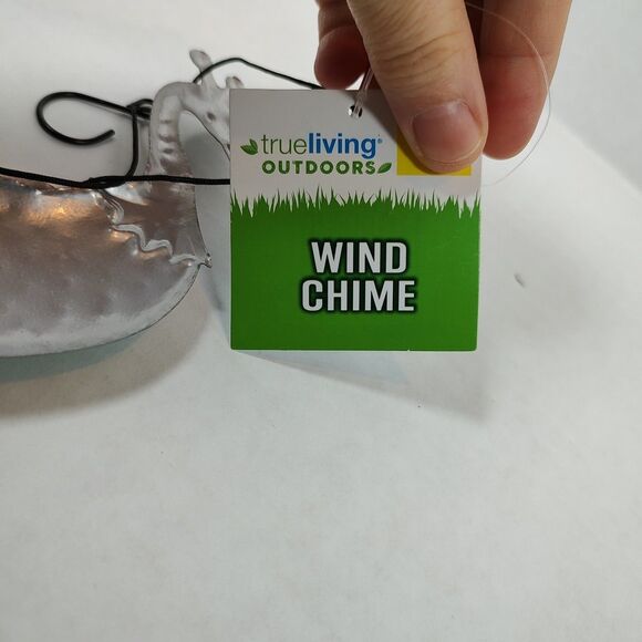 Trueliving Outdoors Vibrant Colorful Multicolor Peacock Bird Windchime Hearts - Picture 9 of 11